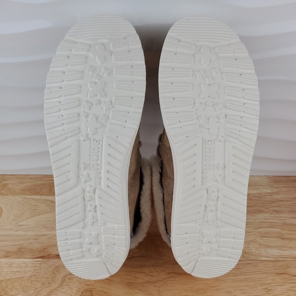 Hey Dude Britt Womens Brown Nut Corduroy Flip Cuff Slip On Booties Shoes - Picture 15 of 16